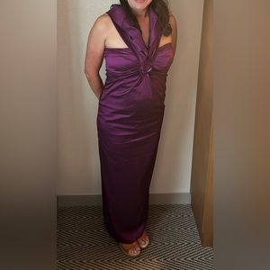 Gorgeous jewel tone purple Talbot Runhof evening gown